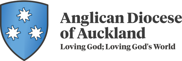 Anglican Diocese of Auckland logo. Testimonials for local Anglican church, featuring emblem with three stars on a blue shield.
