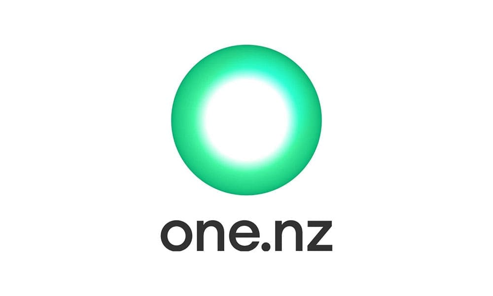 one.nz logo on Testimonials page: Green circle with white center above the text "one.nz".